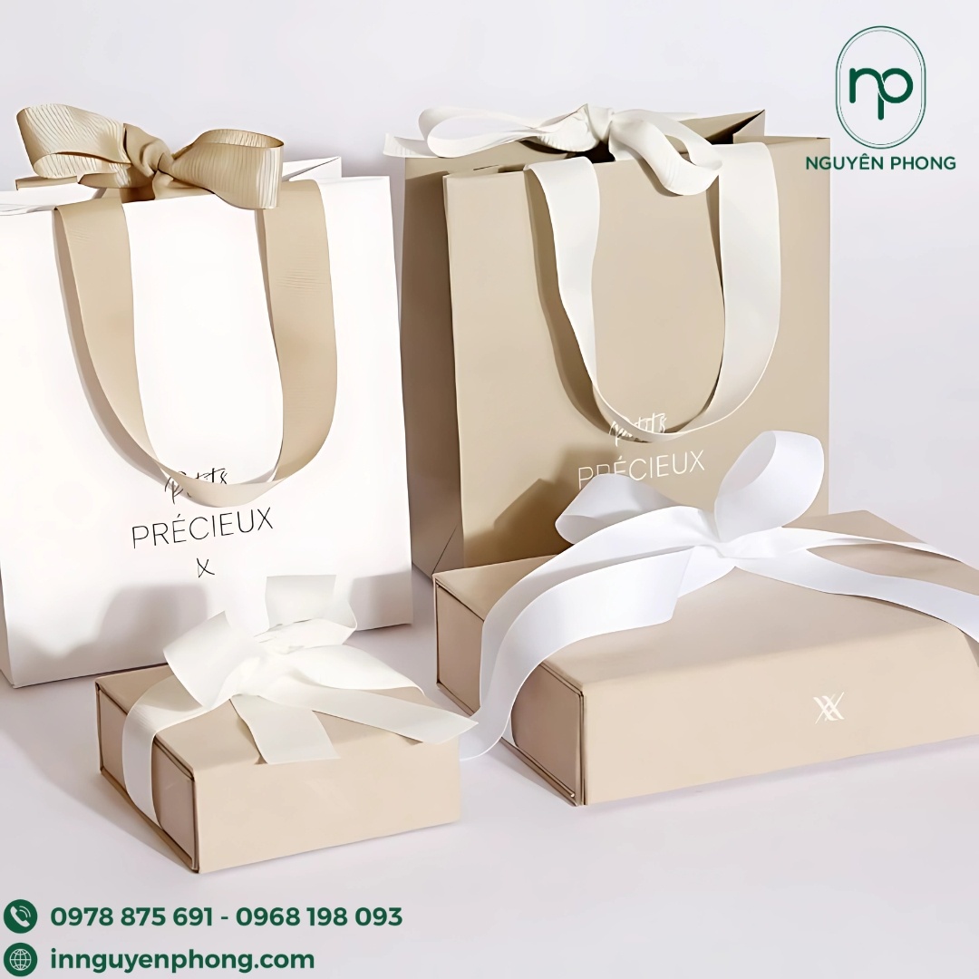  in túi giấy đựng quà đơn giản